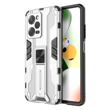 Imagem de SORAKA Capa para Xiaomi Redmi Note 12 Pro 5G com suporte Capa de proteção resistente para Xiaomi Poco X5 Pro 5G Capa com placa de metal para suporte magnético para carro Capa Silm Fit