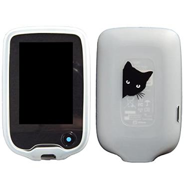 Imagem de Novo! Capa de silicone premium com desenhos animados de animais para Freestyle Libre 3/Freestyle Libre 2 (monitor contínuo de glicose) (gato/translúcido)