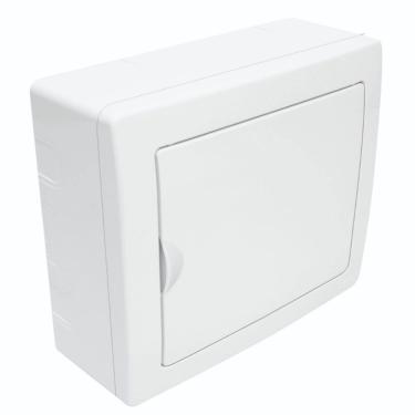 Imagem de Quadro de Distribuição de Sobrepor para 6 Disjuntores NEMA ou 8 DIN Porta Branca Reversível - 3213 - FAME