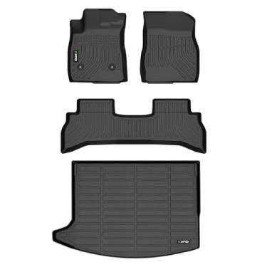 Imagem de HAFIDI Conjunto de tapetes e forro de carga adequado para Buick Encore GX FWD 2020-2025 2026 (serve apenas para carga na posição do convés superior) para todos os climas TPE antiderrapante conjunto