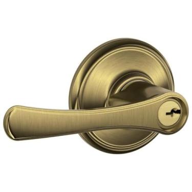 Imagem de Schlage Fechadura C F80 Avila Storeroom com trava 16211 10063 acabamento em bronze antigo