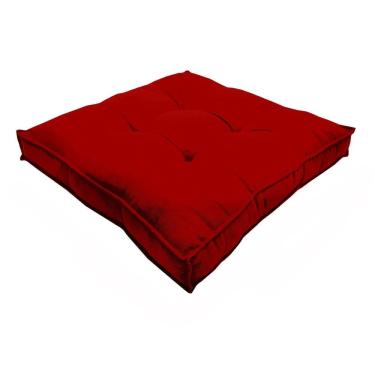 Imagem de Almofada Futon Decoração 50X50 Cm Vários Modelos Vermelho