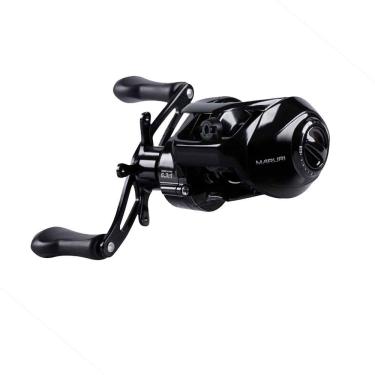 Imagem de Carretilha Para Pesca Maruri Luke Black 5 Rolamentos Lado Da Manivela Esquerda