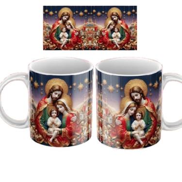 Imagem de Caneca Natal Jesus Porcelana branca