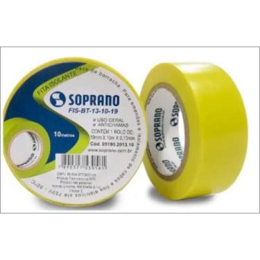 Imagem de Fita isolante 10 mts 750v amarela soprano
