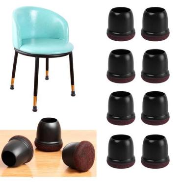 Imagem de Protetores de chão para pernas de cadeira GAGUIUP, tampas de feltro de