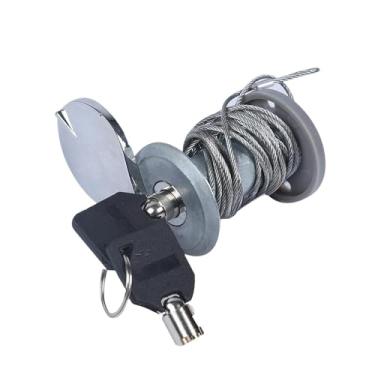 Imagem de WeiLaiKeQi Kit de trava de liberação de emergência para porta de garagem, trava de cabo de aço, peças de reparo manual de luxo, liga de zinco, fácil acesso com, Style B