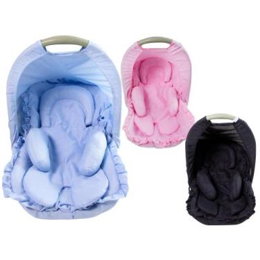 Imagem de Capa Bebê Conforto C/ Capuz + Redutor De Berço Menino Menina - Bento B