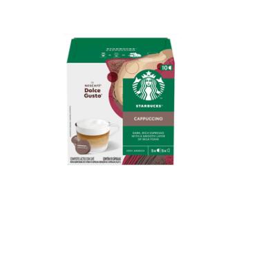 Imagem de CÁPSULA STARBUCKS CAPPUCCINO 100% ARÁBICA 100G 10 UNIDADES
