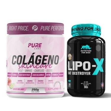 Imagem de Kit Termogenico 60 Tabletes + Colágeno com Ácido Hialurônico Hibisco C