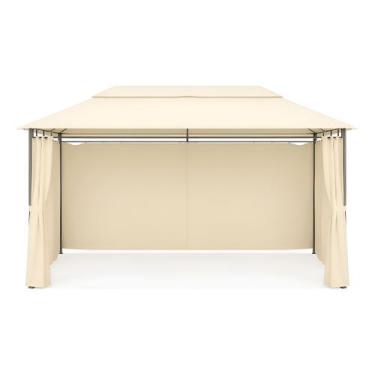 Imagem de Gazebo Com Cortinas Em Poliester 4x3m Brazil Home Living Bege Iii