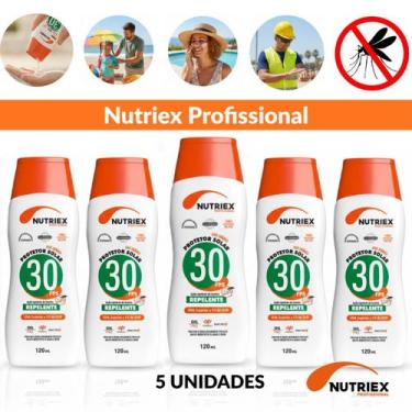 Imagem de 5 Unidades Protetor Solar C/ Repelente Nutriex Fps30 120ml
