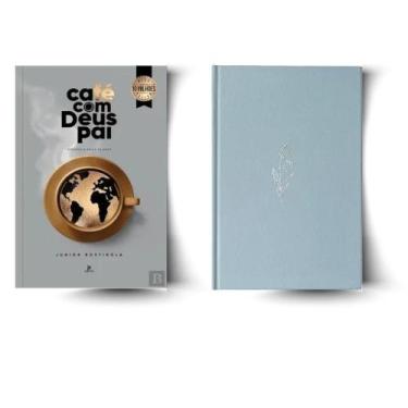 Imagem de Kit: CAFÉ COM DEUS PAI 2026 + BÍBLIA NVI, CAPA DURA, AZUL, ECONÔMICA, 