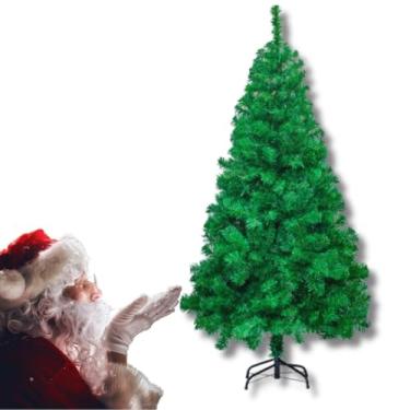 Imagem de Árvore de Natal de Luxo 1,80m com 750 Galhos e Base de Ferro | Pinheiro Verde Realista, Decoração Natalina para Casa, Loja, Festas Empresa