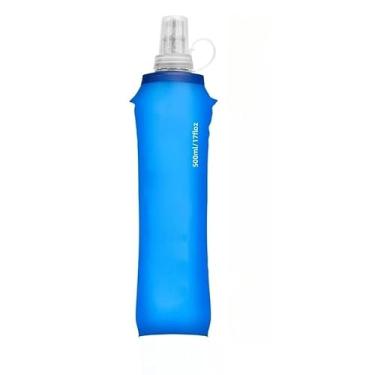 Imagem de Garrafa Plúvel de Silicone Mole 500 ml, Desportiva para Corrida, Outdoor e Viagens(1)