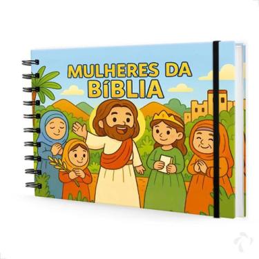 Imagem de Livro De Colorir Infantil Capa Dura Tema Bíblico Mulheres - Nisti Prin