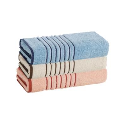 Imagem de Kit 3 Toalhas de Banho Gigantes 100% Algodão – Super Macias e Absorventes Cores Sortidas (Vanilla/Pérola/Nuvem)