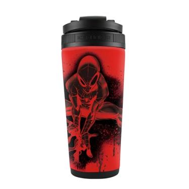 Imagem de WinCraft Agitador de gelo de aço inoxidável 4D de 737 g Marvel SM Tinta preta