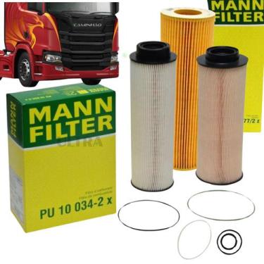Imagem de Kit Filtro para Scania NTG - Mann - Diesel + Lubrificante  - MANN FILT