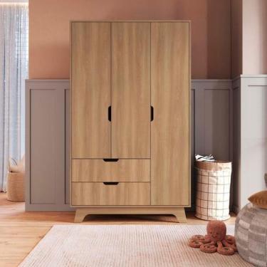 Imagem de Guarda-roupa Infantil 3 Portas e 2 Gavetas 100% Mdf Alice - FD