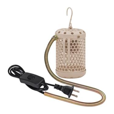 Imagem de MFMEXUL Abajur para lâmpada de aquecimento de répteis (lâmpada não incluída) - Abajur que proporciona luz mais quente para gaiola de pássaros, Temperatura Não Ajustável