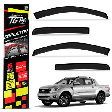 Imagem de Calha de Chuva Ranger 2013 a 2023 CD Defletor Fumê Tgpoli