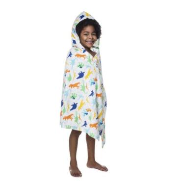 Imagem de Toalha de Banho Infantil Menino e Menina Com Capuz Felpuda Algodão Lep
