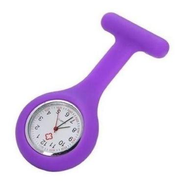 Imagem de Relógio Lapela De Bolso Enfermagem - Broche,  Roxo
