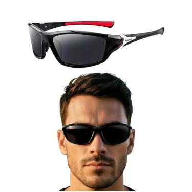 Imagem de Óculos de sol masculino polarizado proteção bike corrida atletismo s5 