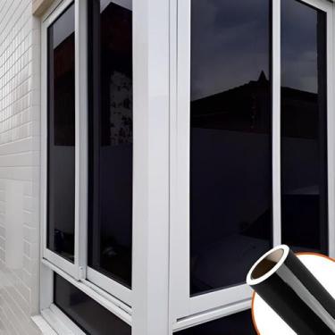 Imagem de Adesivo Blackout Brilho Bloqueia Luz Porta Janela 2m x 60cm - BG Adesi
