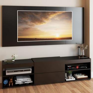 Imagem de Rack com Painel para TV Até 60 Polegadas Roma 1 Porta 2 Prateleiras Pr