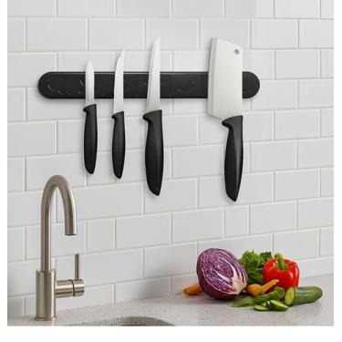 Imagem de Barra Magnética Para Facas Utensílios Decorada Fixação 3M Diversas Cor