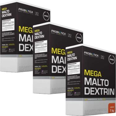 Imagem de Kit 3X Mega Maltodextrin - 1 Kg Laranja - Probiótica-Masculino