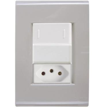 Imagem de Interruptor Tomada 20A Liz Fendi Tramontina completo pronto - Kit Tram