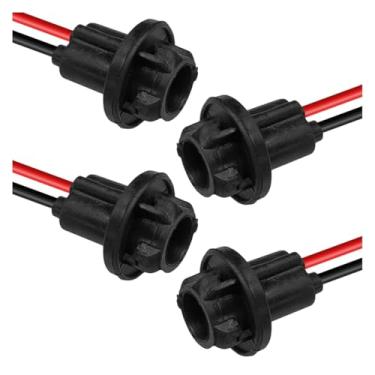 Imagem de UHANBUT Tomada de lâmpada T10 W5W 194 com fio trançado, lâmpadas LED universais, adaptador de soquetes de chicote pré-fio, conector de luz traseira de carro, acessórios de soquete para marcador