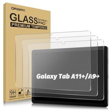 Imagem de Orzero (Pacote com 3) Protetor de tela fosco compatível com Samsung Galaxy Tab A11 Plus/A9 Plus/A11+/A9+ 11 polegadas, vidro temperado antirreflexo e anti-impressão digital (não privacidade) 9H