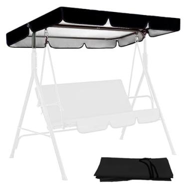 Imagem de Capa de substituição de dossel de balanço para varanda de pátio ao ar livre, cadeira de balanço à prova d'água, 2/3 assentos, cobertura de substituição para toldo para móveis de jardim, quintal