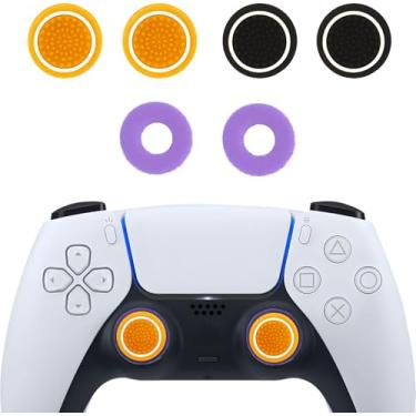 Imagem de MysticHome No - Slip Thumb Grips & Precision Rings | Universal Controller Accessories for Nintendo Switch Pro, PS4, PS5, Xbox One & Series X | 6 - Pack Multi - Color