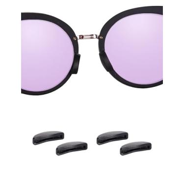 Imagem de Handwith 2 pares de protetores de nariz de silicone macio para óculos de sol Oakley Frogskins Range/Frogskins Range Asian Fit/Frogskins Hybrid, Push-in Antiderrapante Conforto Fit Óculos Kit de