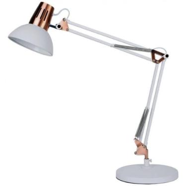 Imagem de Luminária Articulada De Mesa Abajur Modelo Pixar Com Base E Garra (BRANCA)