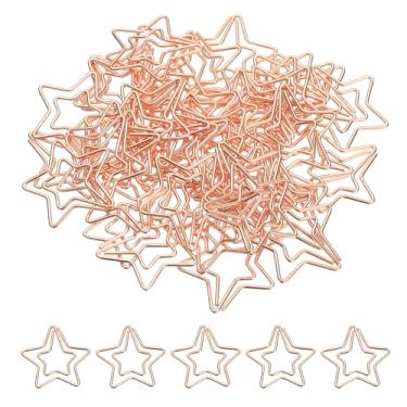 Imagem de PATIKIL 100 peças de clipe de papel, clipe de papel estrela, pequeno, fofo, à prova de ferrugem, marcador de livro para escritório, casa, agendador de metal à prova de ferrugem para escritório, casa