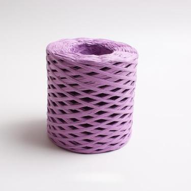 Imagem de Fita de papel ráfia, fita de artesanato multiuso para decoração e projetos DIY (roxa)