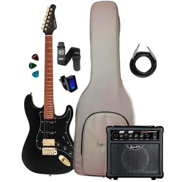 Imagem de Guitarra Benson Hardy 902 Bk Bkpg C/Bag + Cubo Sg15