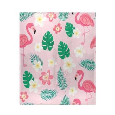 Imagem de Blueangle Cobertor de flamingos rosa super macio e quente, 127 x 152 cm, leve para todas as estações, cobertor aconchegante para cama, sofá, sofá, fácil de cuidar (580)