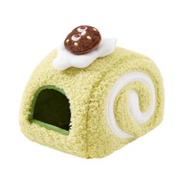 Imagem de Generic Cama para hamster, toca para porquinho-da-índia, macio e confortável para dormir no inverno, habitat ideal para furões, chinchilas e outros, Verde