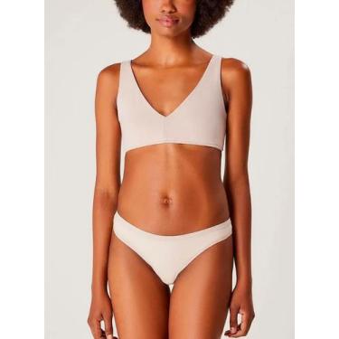 Imagem de Calcinha Tanga Hering 77LG Algodão T. P/XG, G, Hjn, Nude