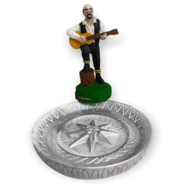 Imagem de Incensário Prato Cigano Branco 12 Cm Em Resina - Bialluz Presentes