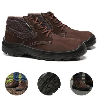 Imagem de Botina De Segurança Dubai BAE Nobuck Bota Proteção Eletricista EPI Bra