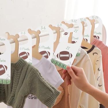 Imagem de Divisórias de armário de berçário de futebol - chá de bebê, organizador de armário de bebê, recém-nascido a 24 meses para berçário doméstico (futebol - 1)