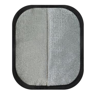 Imagem de Luva reutilizável para remoção de pelos de animais de estimação - Escova macia de poliéster de direção dupla para cães e gatos, móveis, roupas e pisos (cinza, pequeno 19 x 14 cm)